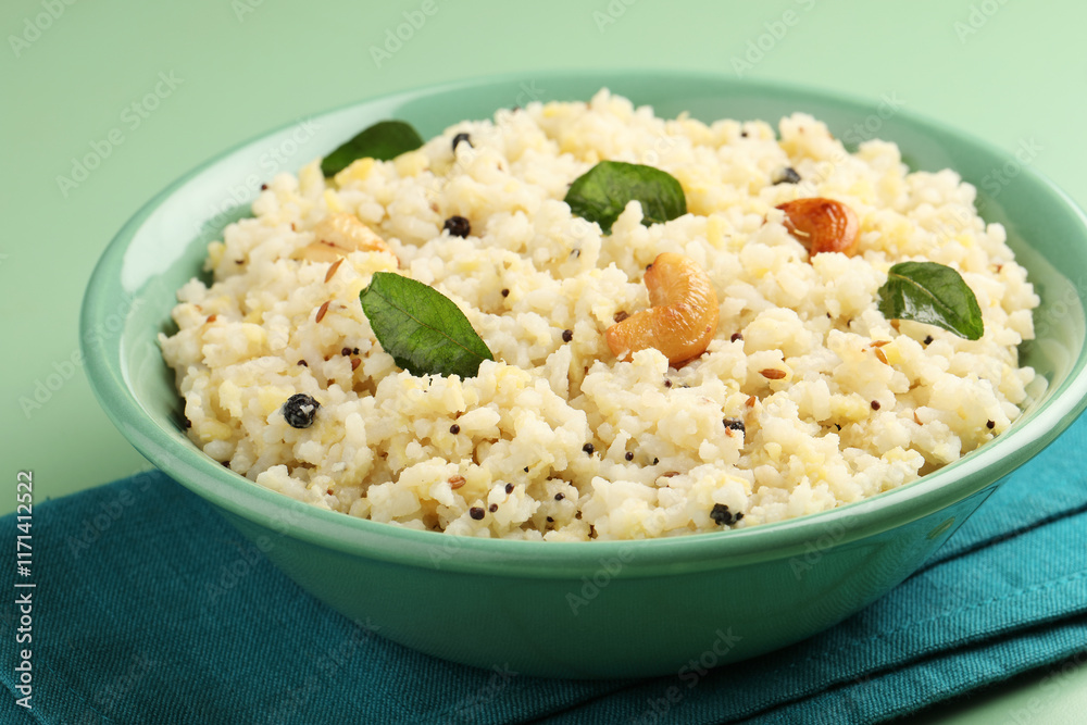 Ven Pongal with Sambar, coconut Chutney popular Indian breakfast food Tamil Nadu festival Pongal Sankranti Diwali spicy pongal Ven Pongal with Sambar, coconut Chutney popular Indian breakfast food Tamil Nadu festival Pongal Sankranti Diwali spicy pongal