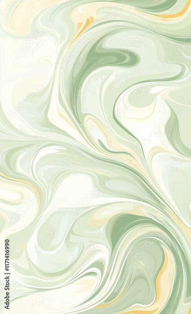 Light green and white patterned background with swirling lines of color creating an elegant abstract design. background for various creative projects that highlight the beauty of marble textures Light green and white patterned background with swirling lines of color creating an elegant abstract design. background for various creative projects that highlight the beauty of marble textures