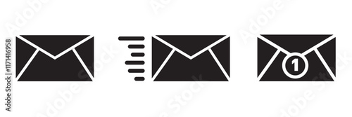 Mail icon. Mail envelop icon
