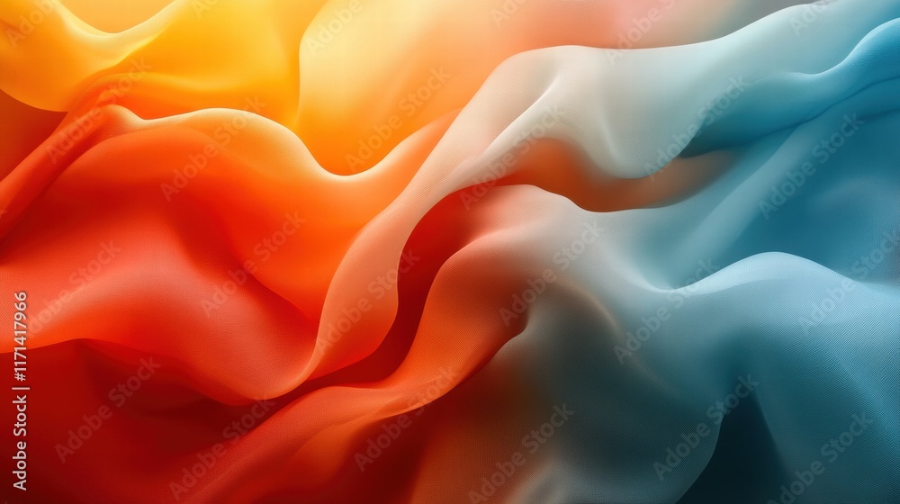 Obraz premium Abstract Colorful Fabric Drape