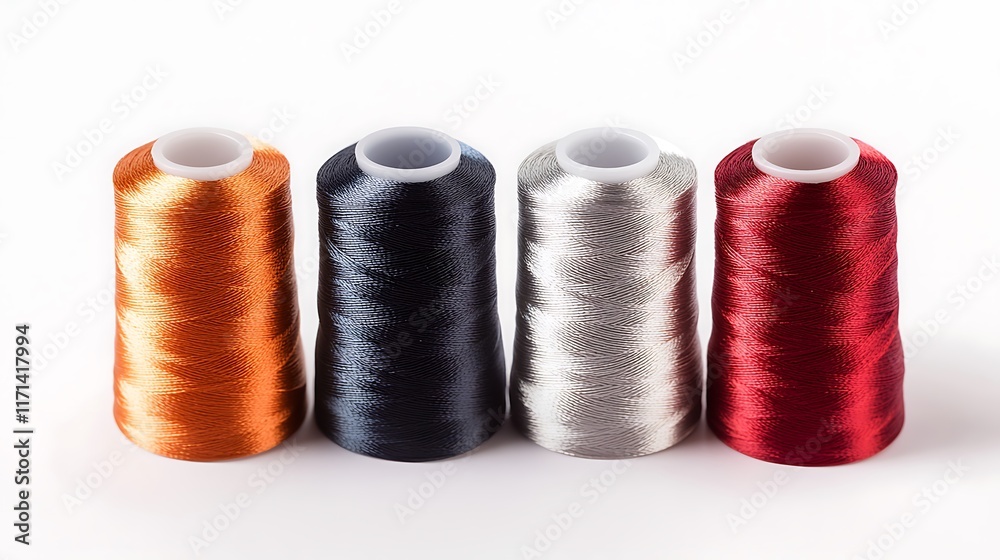 Vibrant Spools of Embroidery Thread Vibrant Spools of Embroidery Thread
