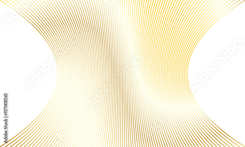 abstract golden gradient thin line squeeze pattern art suitable for background.
