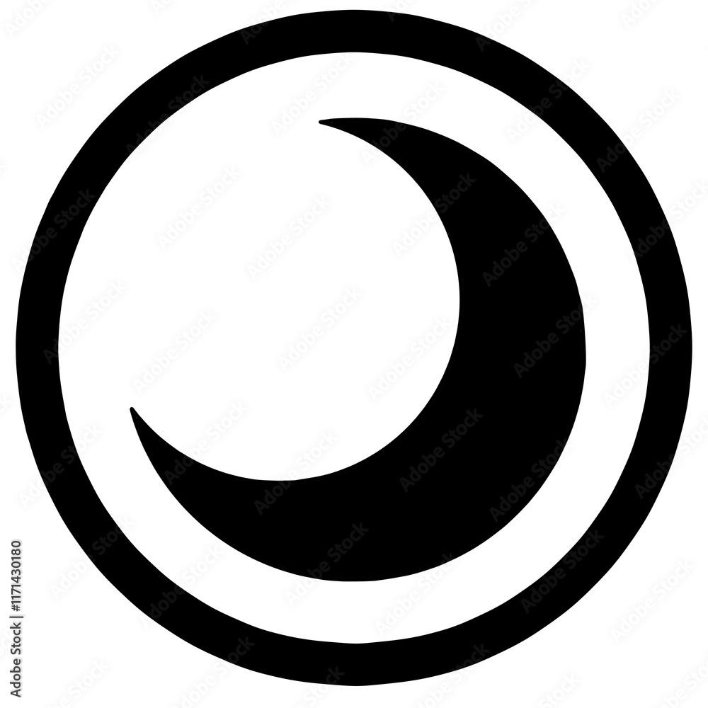 Moon icon, moon, illustration of a moon, moon sign Moon icon, moon, illustration of a moon, moon sign