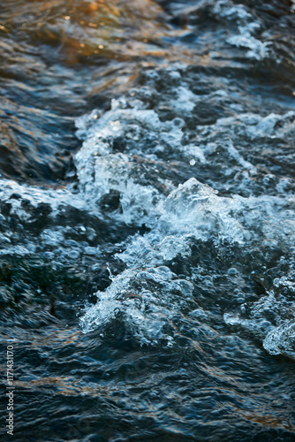 An unnamed river flowing downstream