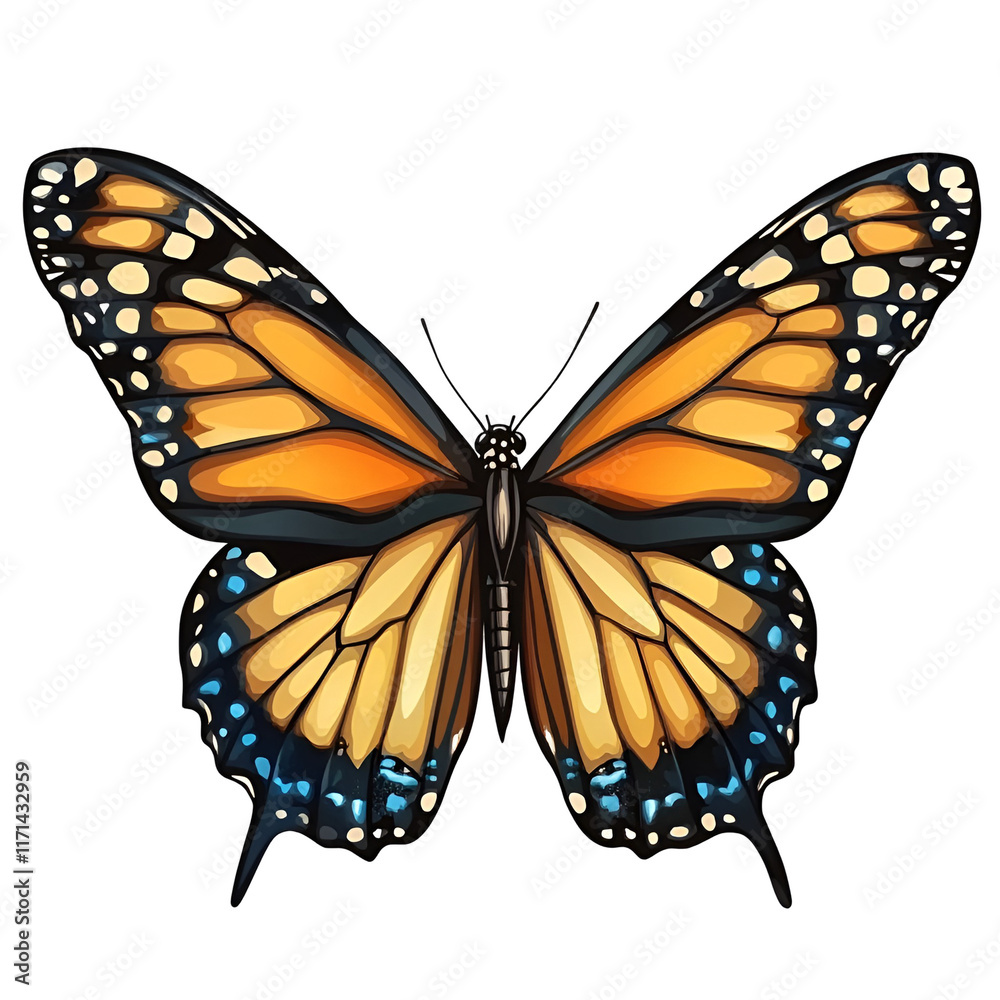 Fototapeta premium butterfly isolated on white
