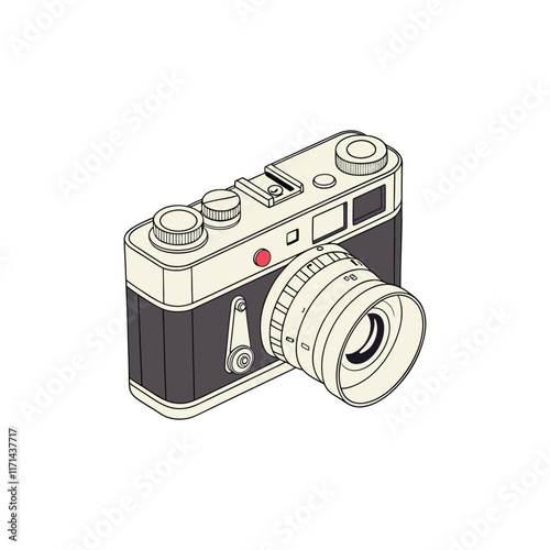 Old camera clipart desing