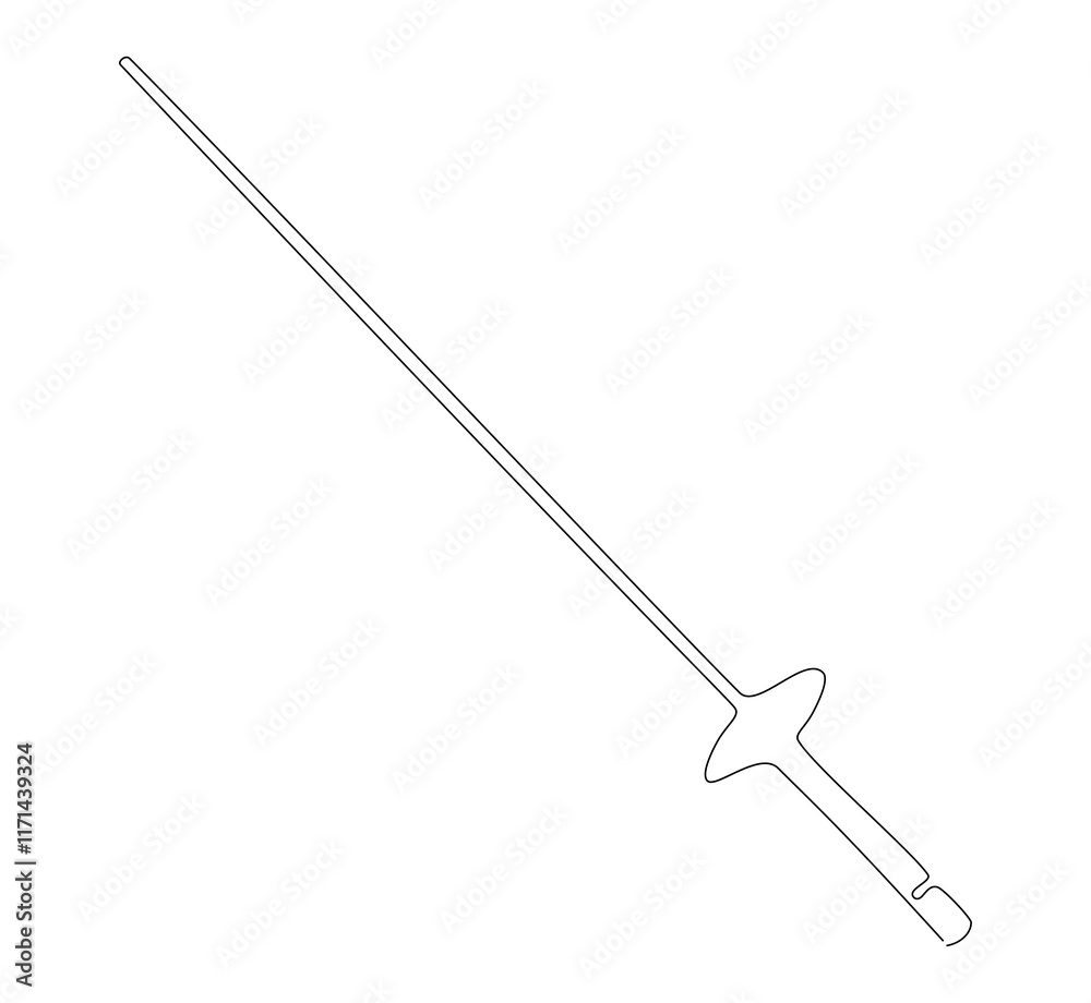 Anggar sword continuous line. Continuous one line drawing anggar sword. Sport, fight concept. Single line drawing Anggar sword continuous line. Continuous one line drawing anggar sword. Sport, fight concept. Single line drawing