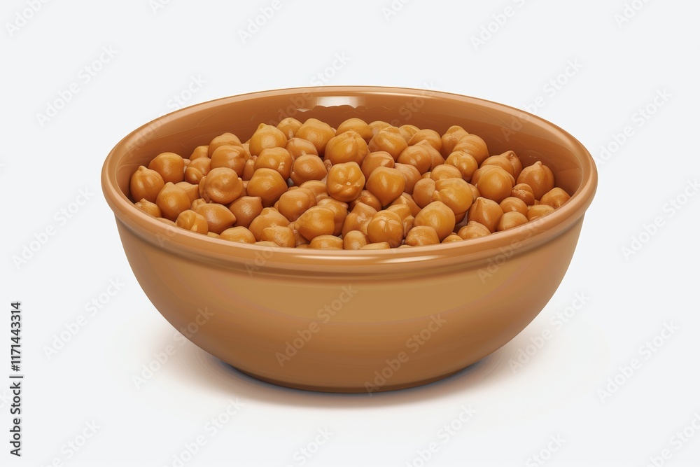 Bowl of cooked chickpeas Bowl of cooked chickpeas