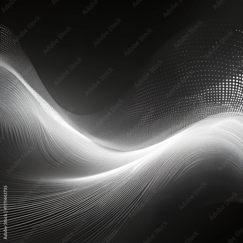 Dot white gray wave light technology texture background. Abstract big data digital concept Dot white gray wave light technology texture background. Abstract big data digital concept
