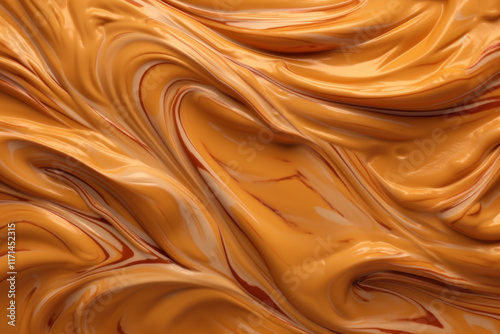 Wallpaper Mural Close-up of smooth caramel with intricate swirls and glossy finish Torontodigital.ca