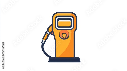 Fuel Station Pump: A Vibrant Illustration of a Gas Pump photo