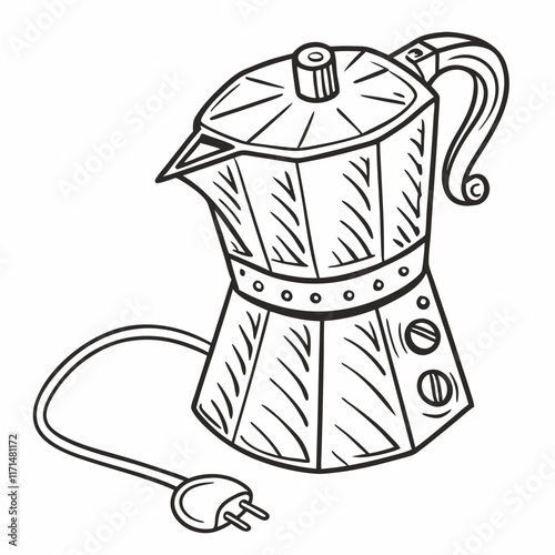 ventilator. in hand drawn doodle style. Sketch. Isolated on a white background. Vector illustration