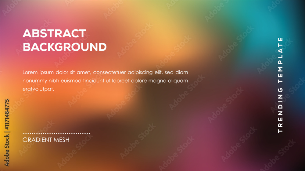 Abstract Background Gradient Mesh Trending Template Design Abstract Background Gradient Mesh Trending Template Design