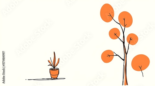 A hand-drawn sketch in a warm modern flat design using reds oranges and yellows in a color sketchnote style.