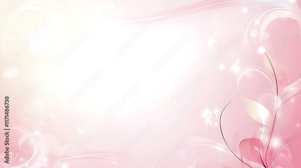 Abstract Pink Floral Background Design With Soft Hues Abstract Pink Floral Background Design With Soft Hues