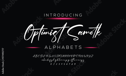 Modern Bold Font. Regular Italic Number Typography urban style alphabet fonts for fashion, sport, technology, digital, movie, logo design, vector illustration