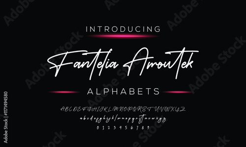 Modern Bold Font. Regular Italic Number Typography urban style alphabet fonts for fashion, sport, technology, digital, movie, logo design, vector illustration