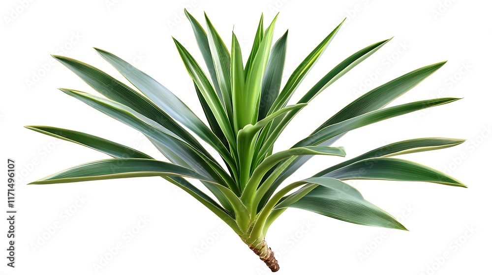 Obraz premium Verdant Yucca Succulent Houseplant Vibrant Foliage Botanical Decor