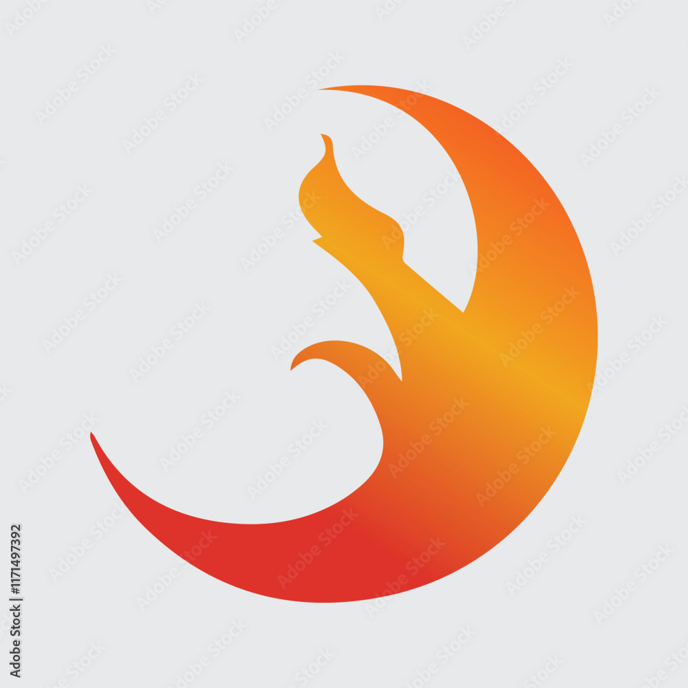Simple vector flame icons in flat style Simple vector flame icons in flat style