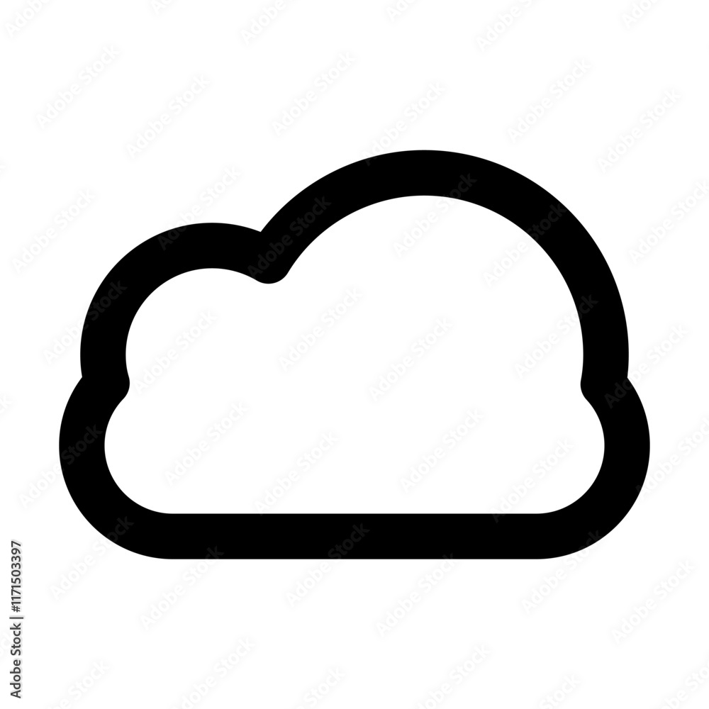cloud icon in line style. Vector illustration cloud icon in line style. Vector illustration