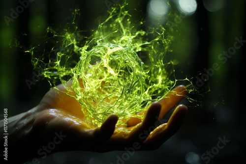 Explores mind-blowing phenomenon of electrifying green lightning, showcasing its unique hue, extraordinary atmospheric conditions, and utterly mesmerizing charm photo