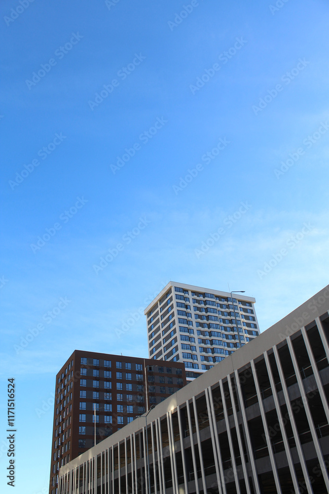modern office building with sky, modern new buildings, apartment buildings and offices in the city, skyscrapers modern office building with sky, modern new buildings, apartment buildings and offices in the city, skyscrapers