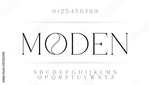 Modern Bold Font. Regular Italic Number Typography urban style alphabet fonts for fashion, sport, technology, digital, movie, logo design, vector illustration