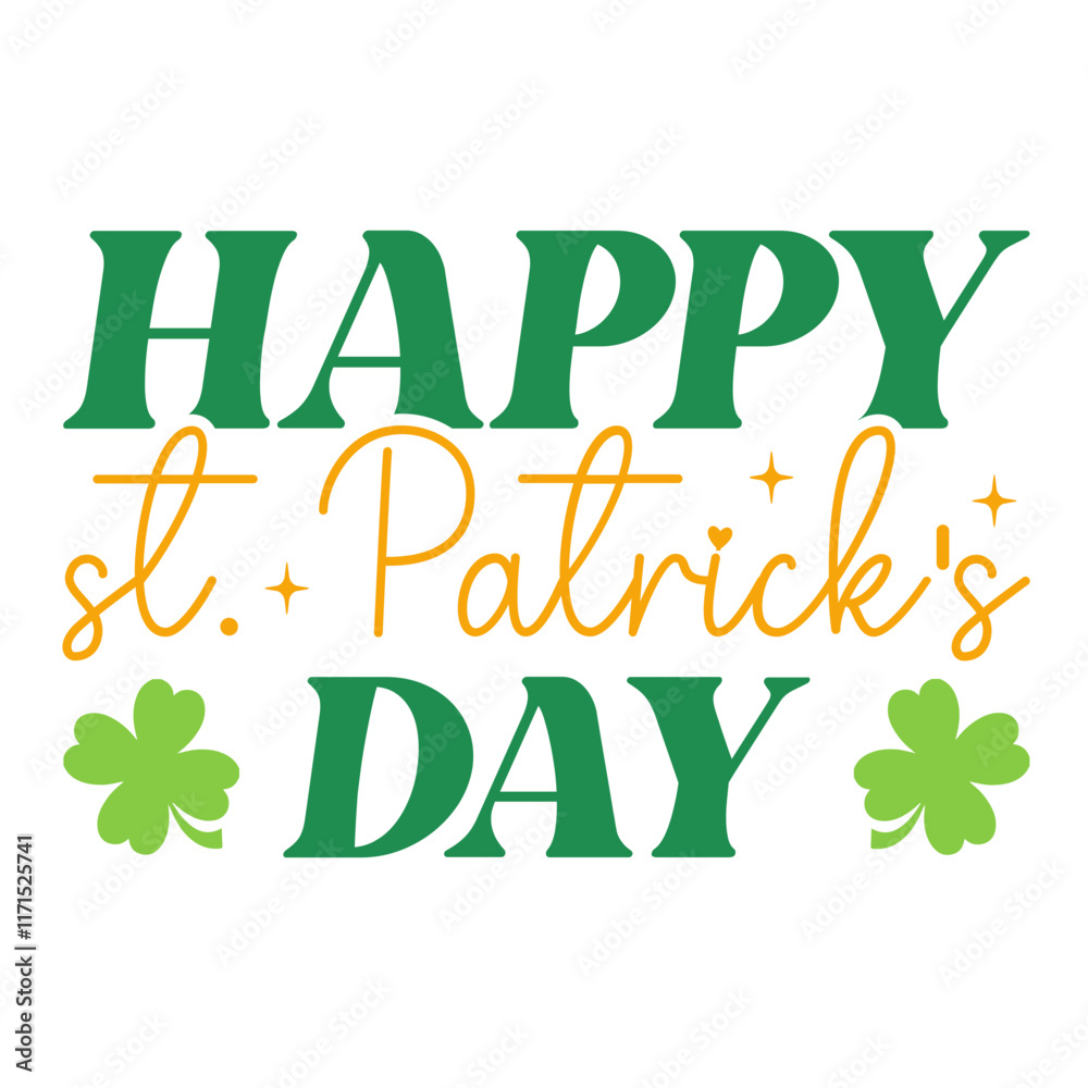 Fototapeta premium St. Patrick's Saying SVG Design