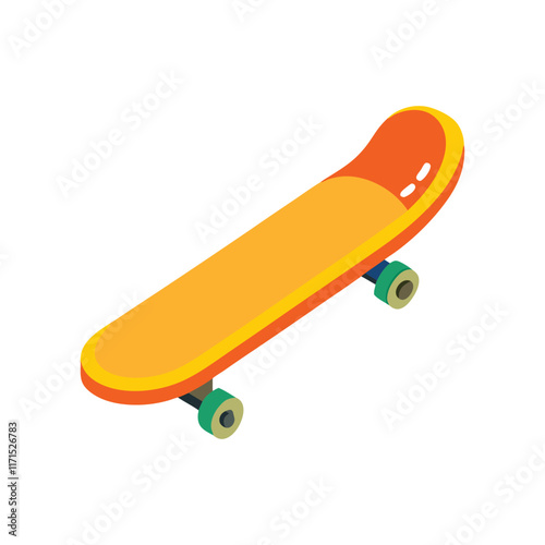 Vector skateboard illustration on a white background