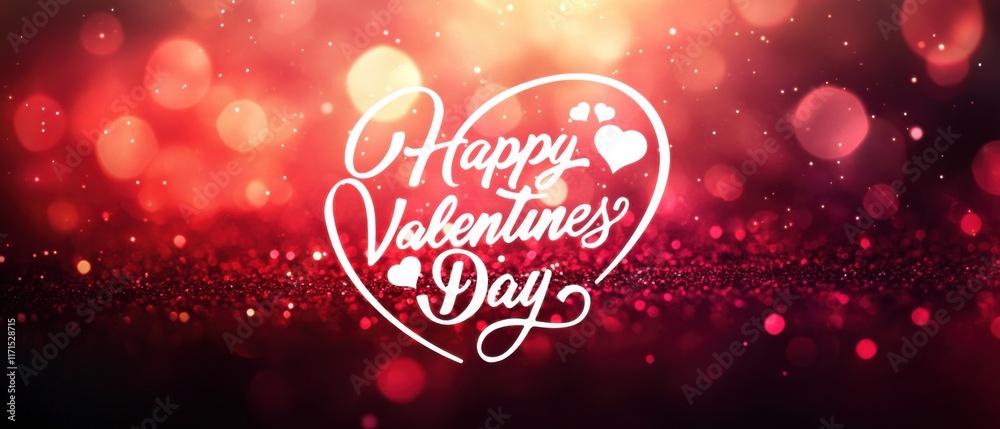 Sparkling Red Glitter Valentines Day Heart Background Sparkling Red Glitter Valentines Day Heart Background