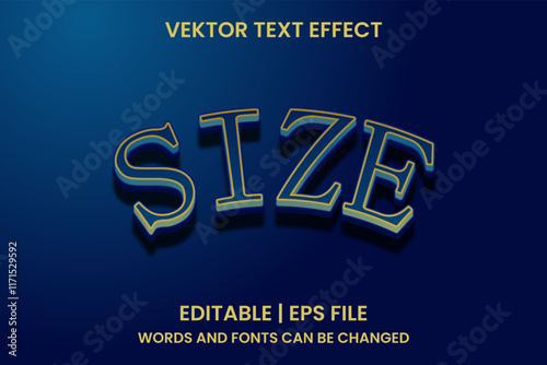 text effect size that can be edited
