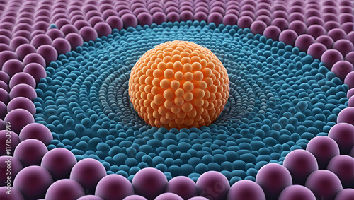 A highresolution image of a lipid bilayer demonstrating its composition of phospholipids cholesterol and other lipids