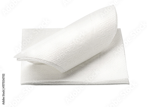 Blank paper napkin