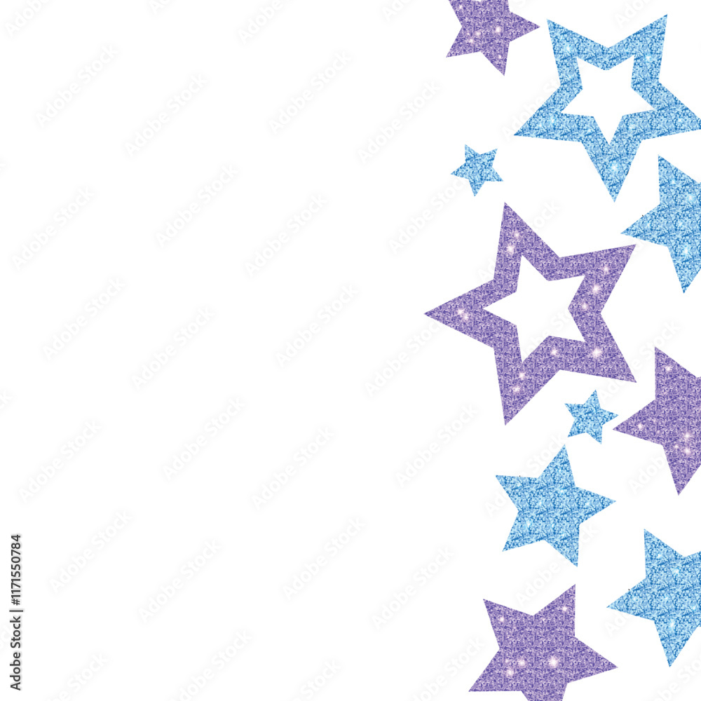 Fototapeta premium Stars background isolated on transparent background