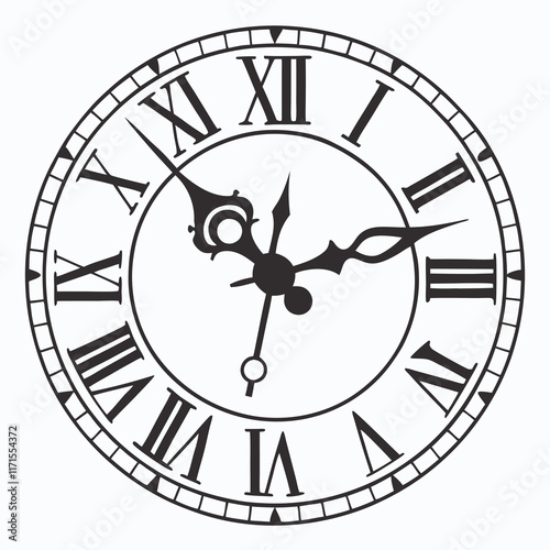 Antique Roman Numeral Clock