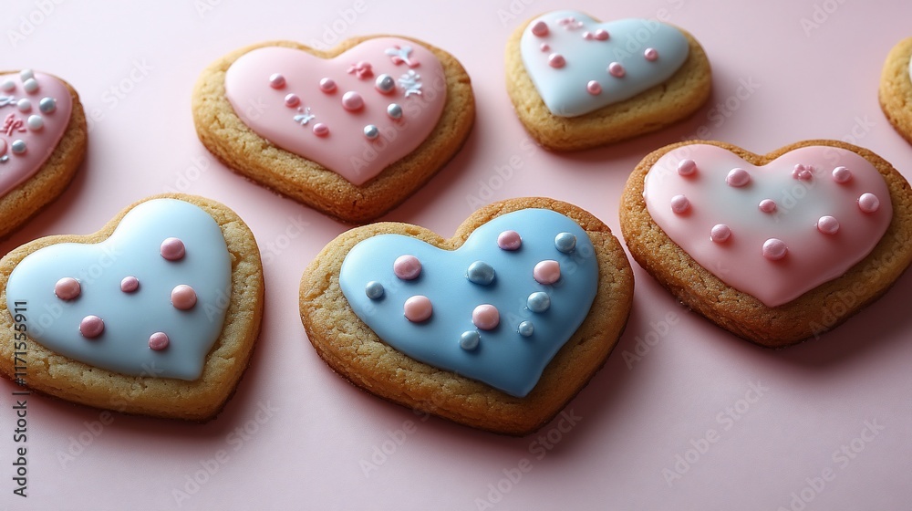 Delicious Heart-Shaped Cookies: A Delightful Valentine's Day Treat Delicious Heart-Shaped Cookies: A Delightful Valentine's Day Treat