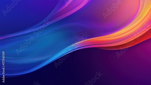 Abstract fluid waves, vibrant colors, dynamic swirls, orange and purple gradients, cosmic energy, smooth curves, digital art, high contrast, motion blur effect, futuristic design, 8K resolution, ultra photo