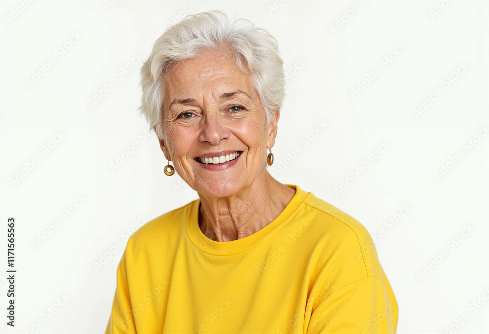 Portrait of an elderly gray-haired woman Portrait of an elderly gray-haired woman