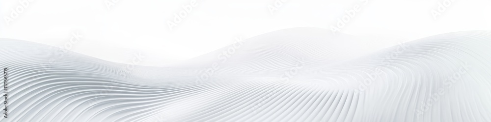 Abstract white waves, soft undulating surfaces, minimalist landscape, ethereal textures, smooth gradients, monochromatic design, gentle curves, snow-like terrain, peaceful atmosphere, serene environme Abstract white waves, soft undulating surfaces, minimalist landscape, ethereal textures, smooth gradients, monochromatic design, gentle curves, snow-like terrain, peaceful atmosphere, serene environme