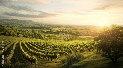 Wallpaper Mural Modern Agricultural Landscape with Bright Lighting Torontodigital.ca