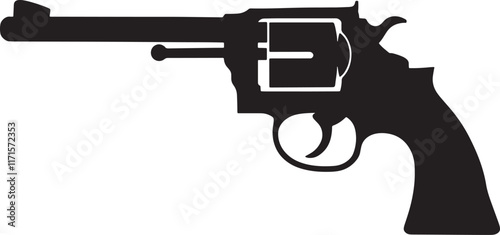 A Gun Silhouette vector Design
