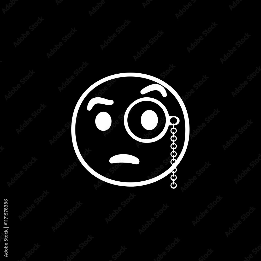 Fototapeta premium Face with Monocle