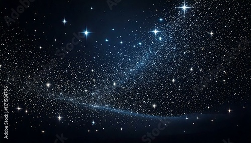 Generated image : arrière-plan bleu foncé avec des étoiles
