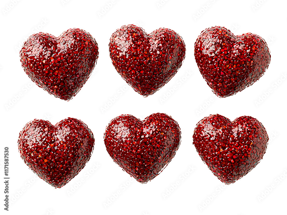 heart shaped chocolates isolated on transparent or white background, png cutout heart shaped chocolates isolated on transparent or white background, png cutout