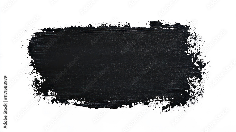 black grunge rectangle with textured paint roller marks isolated on a pristine white background the dramatic contrast creates a striking visual impact perfect for artistic projects black grunge rectangle with textured paint roller marks isolated on a pristine white background the dramatic contrast creates a striking visual impact perfect for artistic projects