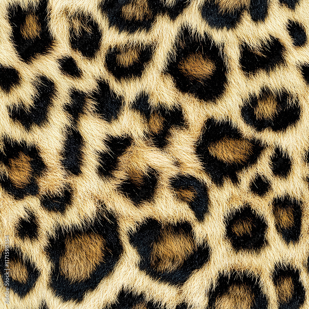 Naklejka premium leopard fur texture