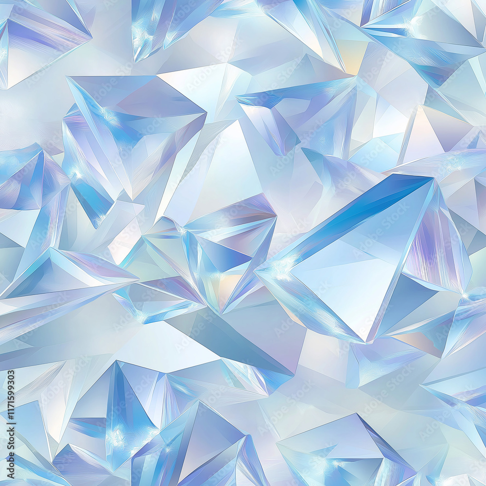 Dreamy Blue-Purple Crystal Texture Background, Abstract Geometric Art Design Dreamy Blue-Purple Crystal Texture Background, Abstract Geometric Art Design