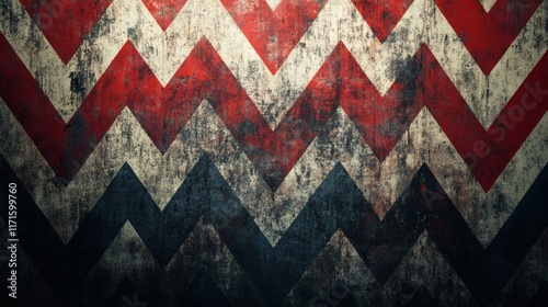 Red grunge wall with textured, dark, and dirty pattern for horror themed design background photo