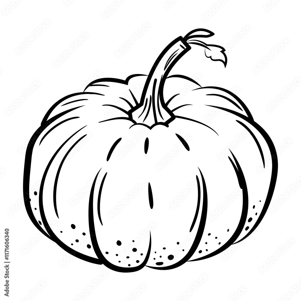 Winter squash icon designed in doodle style Winter squash icon designed in doodle style