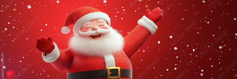 Jolly Santa Claus in Snowy Wonderland: A Merry Christmas Celebration Jolly Santa Claus in Snowy Wonderland: A Merry Christmas Celebration